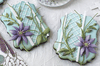 Dimensional Clematis Cookies by Julia M. Usher.