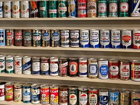 David Maxwell's Canadian beer cans