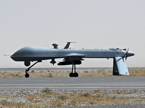An armed U.S. Predator drone. The Canadian military is making preparations for its own fleet of armed drones.