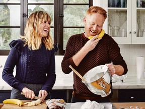 Jesse Tyler Ferguson, right, and recipe developer Julie Tanous