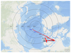 A map by the SAS Institute showing the sharp drift of the north magnetic pole in recent years.