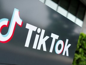 The TikTok logo is pictured outside the company's U.S. head office in Culver City, California, U.S., September 15, 2020.