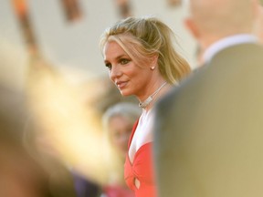 Britney Spears arrives for the premiere of Sony Pictures' "Once Upon a Time... in Hollywood" at the TCL Chinese Theatre in Hollywood, California, on July 22, 2019.