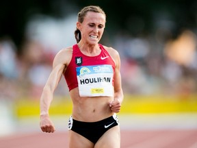 Houlihan announced June 15 that she had been suspended for four years after testing positive for anabolic steroid nandrolone, something she blamed on a pre-test pork burrito.