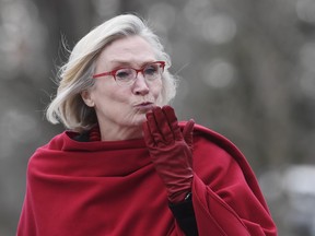 Crown-Indigenous Minister Carolyn Bennett at the cabinet swearing-in ceremony in Ottawa on Wednesday, Nov. 20, 2019. THE CANADIAN PRESS/Adrian Wyld ORG XMIT: JFJ514