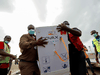 AstraZeneca COVID-19 vaccine doses supplied through the COVAX program are unloaded at the Kotoka International Airport in Accra, Ghana, May 7, 2021.