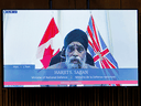 Minister of National Defence Harjit Sajjan speaks virtually during question period in the House of Commons on June 22, 2021.