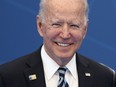 U.S. President Joe Biden attends a NATO summit in Brussels on June 14, 2021.