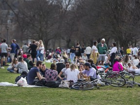 Late afternoon in Trinity Bellwoods Park in Toronto, Ont. on Saturday April 10, 2021.