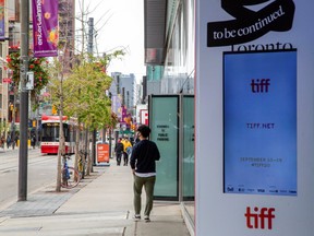 King Street West is seen nearly empty a day before the Toronto Film Festival in Toronto, Ontario, Canada September 9, 2020.
