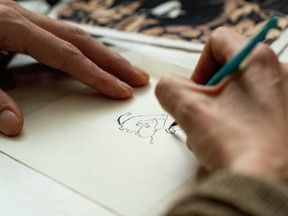 Handy with a pencil: Tove Jansson created the Moomins in the 1940s.