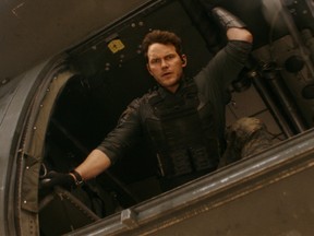 Chris Pratt prepares to jump into the future to fight aliens in The Tomorrow War.