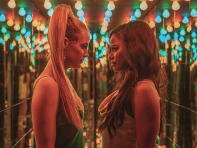 From left, Riley Keough and Taylour Paige in Zola.