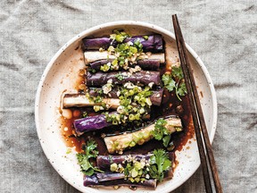 Seasoned steamed eggplant from My Shanghai