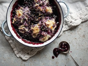 Upside-down blueberry grunt from A Rising Tide