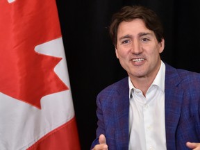 Canada's Prime Minister Justin Trudeau meets with Calgary Mayor Naheed Nenshi (not pictured), in Calgary, Alberta, Canada July 7, 2021.