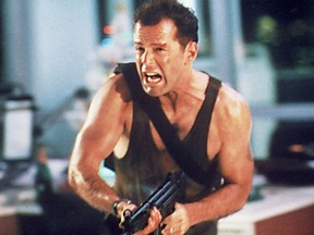 Bruce Willis in Die Hard.