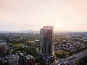 The 32-storey tower will include 418 suites overlooking the Fairview neighbourhood.