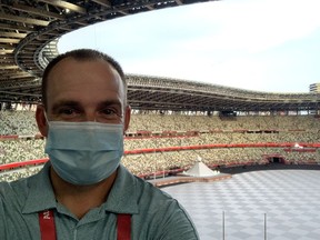 Reporter Wes Gilbertson is on the ground in Tokyo, covering his first Olympic Games. The most important thing for a newbie to remember while reporting on the world's largest stage? Make sure you send pictures to your mom.