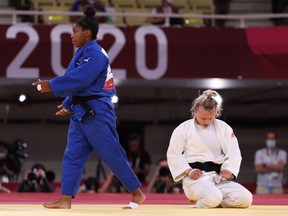Jessica Klimkait, the world champion judoka from Whitby, Ont., somehow shelved that gut-wrenching moment, put her game face back on and earned a bronze medal.