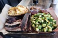 BBQ with fried okra