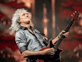 Queen guitarist Brian May performs in Seoul on January 18, 2020.