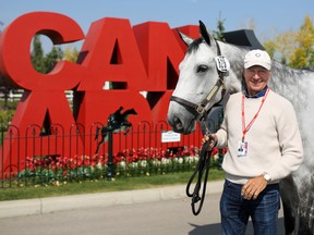 Canadian rider Mario Deslauriers was photographed with his horse Westbrook at Spruce Meadows on Tuesday September 5, 2017.