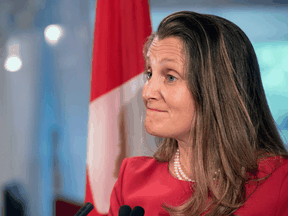 Finance Minister Chrystia Freeland has declined to present a long-term plan to return to balance or cut spending.