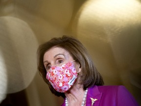 U.S. House Speaker Nancy Pelosi, a Democrat from California, meets with Iraqi Prime Minister Mustafa al-Kadhimi, not pictured, at the U.S. Capitol in Washington, D.C., on Wednesday, July 28, 2021.