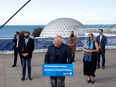 Ontario Premier Doug Ford makes an announcement at Toronto's Ontario Place, on Friday July 30, 2021.