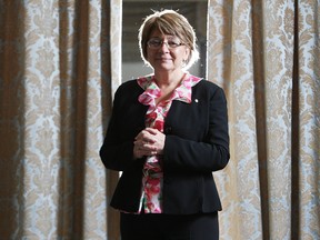 Mary Simon delivers a speech to the Economic Club of Canada at Toronto's Sutton Place Hotel in 2010.