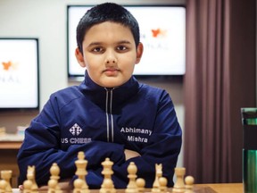 Abhimanyu Mishra, the world's youngest ever grandmaster.