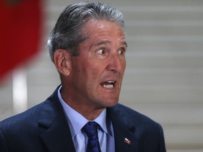Manitoba Premier Brian Pallister announced new on July 15, 2021.