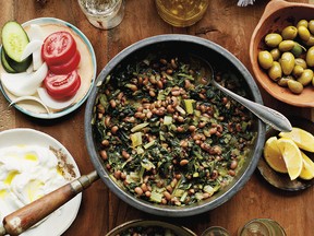 Black-eyed peas with chard (louvi) from Ripe Figs
