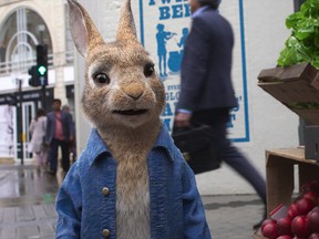 James Cordon again provides the voice of Peter Rabbit in the sequel.