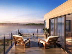 All suites at Fenelon Lakes Club open out onto balconies or terraces with oversized sliding doors.