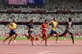 Marco Arop of Team Canada leads the field in round one of the Men's 800m heats on day eight of the Tokyo 2020 Olympic Games at Olympic Stadium on July 31, 2021 in Tokyo, Japan. (Photo by Cameron Spencer/Getty Images)