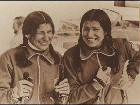 Sharon and Shirley Firth at the 1972 Olympics in Sapporo, Japan.