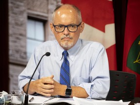 In this file photo, Dr. Kieran Moore attends a press briefing at Queen's Park in Toronto on Thursday, June 24, 2021.