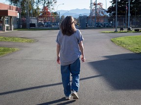 About 75 women recently assembled at the Fraser Valley Institution for Women in Abbotsford, B.C., seen here in a file photo, to protest a policy that allows biologically male prison inmates to request transfers to women’s prisons.