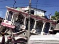 A view of a collapsed building following an earthquake, in Les Cayes, Haiti, in this still image taken from a video obtained by Reuters on Aug. 14.