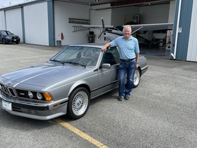 Burt Malan of Vancouver says he’s loved the lines of the BMW M6 since first seeing and reading about the car in the July 1987 issue of Car and Driver magazine. As a pilot, he also loves planes, and he restored the 1975 Cessna 180 Skywagon in the background.