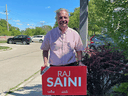 Raj Saini has represented the Kitchener Centre riding in Ontario since first being elected in 2015.