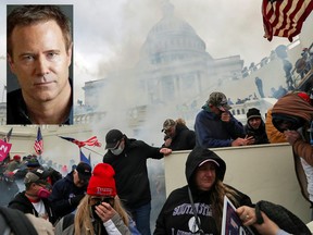 John M. Pierce of Los Angeles (inset) has been incommunicado for the past seven days, leaving 17 clients charged after the U.S. Capitol riots effectively without defense counsel, say prosecutors.
