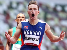 Double world champion Warholm runs every race as if he is trying to break the world record and on home soil in Oslo last month he finally got Young's 1992 Barcelona Olympics mark off the books - and seemingly a weight off his shoulders.