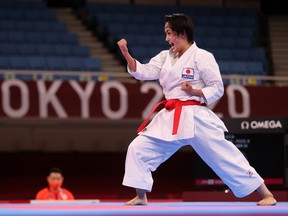 Kiyou Shimizu of Japan competes.