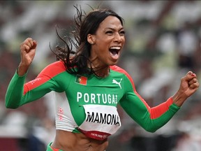 Athletes used to be prohibited from engaging in personal sponsor promotion during the Olympics, but a change in 2019 by the IOC means they can post sponsored content. That's enabled athletes like Portuguese triple jumper Patricia Mamona to tout specific brands on her Instagram account.