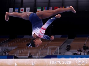 Biles, three times a world champion on the beam, finished with bronze but it was considered a victory after a dramatic Tokyo Games in which she abruptly dropped out of the team competition last Tuesday after performing just one vault citing mental health issues.