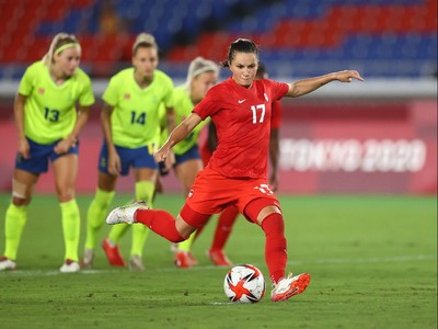 In photos: Canada vs Sweden women's soccer final at Tokyo Olympics