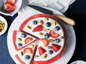 Watermelon pizza from Crazy Sweet Creations